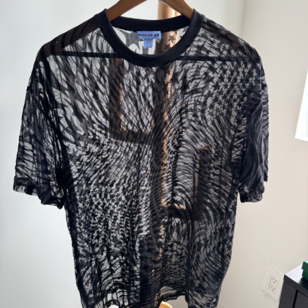 MUGLER Black Star T-Shirt